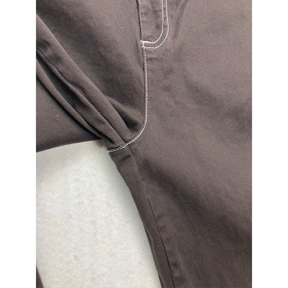 Bagatelle Wide Leg Pants Womens 6 Brown Contrast Stitch‎ High Rise - Picture 8 of 10